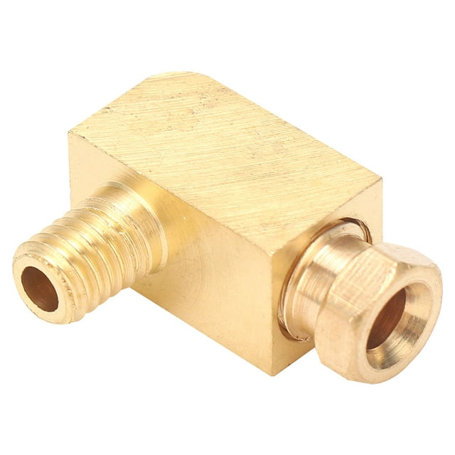 Unión De Tubería De Latón, Boquilla De Tubería Roscada Racor De Tubo De Compresión Duradero Racor Tubular Industrial Para Sistema De Lubricación De Aceite