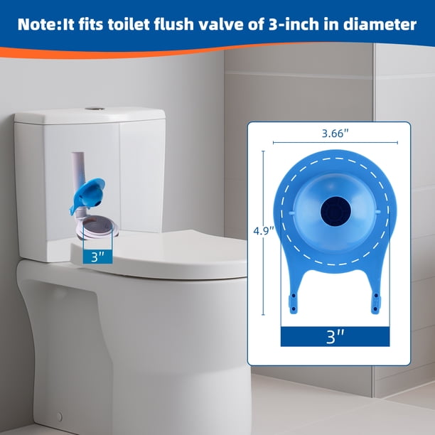 klowes toilet plug 3 Inch Flapper Replacement For Lowes AquaSource Toilets (2 Pack) It helps to clean the toilet bowl with no scrubbing iFealClear 2 Pack 3 Inch