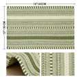 thumbnail image 6 of Sm:)e Wheat Ear Army Green Farmhouse Woven Placemats Set of 4,12x18 Inch, Seasonal Holiday Rustic Kitchen Dining Table Decoration for Home Party Decor, 6 of 6