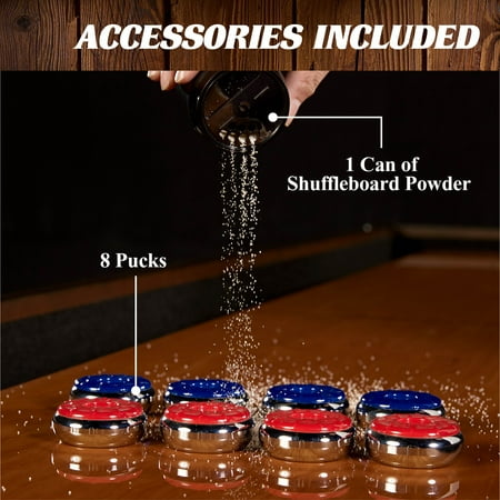 Barrington - 9 ft. Allendale Collection Shuffleboard Table - Brown/Tan
