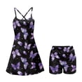 thumbnail image 5 of Yuyamidu Purple Butterfly Womens Tennis Dress Casual Athletic Outfit Built in Shorts with Pocket Two Piece Summer Clothes Lightweight Golf Dresses for Women Size XS, 5 of 7