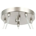 thumbnail image 4 of Woodbridge Lighting Blake 12" 5-Light Glass Chandelier in Satin Nickel/Clear, 4 of 4