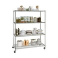 thumbnail image 4 of Seville Classics UltraDurable® 4-Tier NSF Steel Wire Shelving, 60" W x 24" D, Chrome, 4 of 11