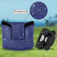 thumbnail image 6 of Haosy Deep Blue Sparkling and Shining Golf Mallet Putter Cover Strong Magnetic Leather Golf Club Headcover Closure, 6 of 7