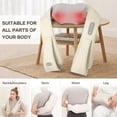 thumbnail image 3 of MARNUR Neck and Shoulder Massager, 3D Deep Tissue Kneading Shiatsu Massager with Heat, Beige, 3 of 11