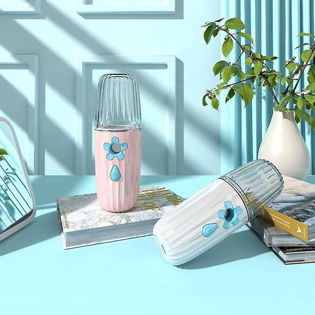 Yjmei - Mini pulverizador facial nano de 35 ml, color rosa, recargable por USB, vaporizador facial portátil, humidificador hidratante, herramientas de belleza para el cuidado de la piel para mujeres,