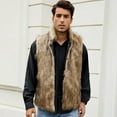 thumbnail image 6 of Fgnfyis Winter Coats for Men Standing Collar Imitation Long Coat Trench Coat Mens Coat Brown XXL, 6 of 9