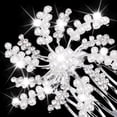 thumbnail image 3 of Flor de boda nupcial de plata Diamante de cristal Clip de peine Diapositiva Fascinator Sunnimix Peine del pelo de la flor, 3 of 7