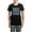 With Checker Pant, variant on CafePress - Happy Hanukkah Women's Dark Pajamas - Women's Short Sleeve Print T-Shirt and Pants Dark Cotton Pajama Set