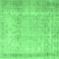thumbnail image 1 of Ahgly Company Indoor Square Persian Emerald Green Traditional Area Rugs, 3' Square, 1 of 4