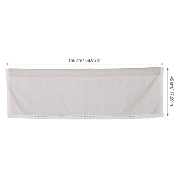 PTOOTP Rustic Cotton Linen Farmhouse Valance Curtain Short Window for Kitchen and Bathroom Decor