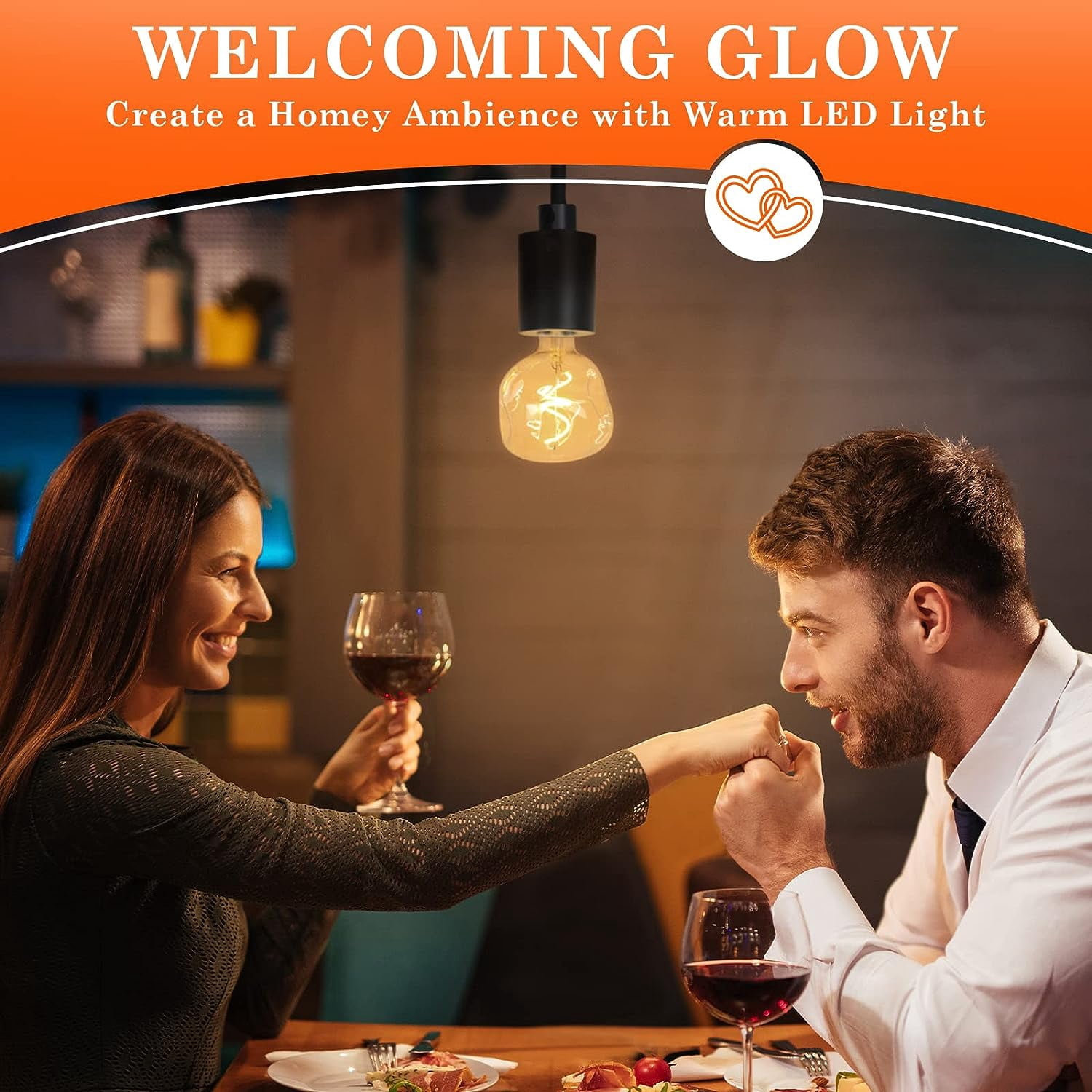 OMED S125 Oversized Dimmable LED Edison Bulb, 2700K Soft White Vintage Large Alien Shape Decorative Light Bulb with E26 Base, 5 watt 400LM Giant Clear Glass Edison Bulb for Bedroom and Living Room