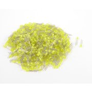 Unique Bargains 1000 Pcs 2.2-3.2VDC 20mA Non-polar 2-Pin 3mm F3 Yellow Light Emitting Diodes