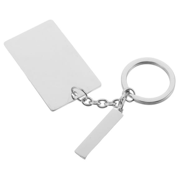 Raindrops 1Pack Engravable Stainless Steel Keychain for Men Minimalist Design for Home and Office