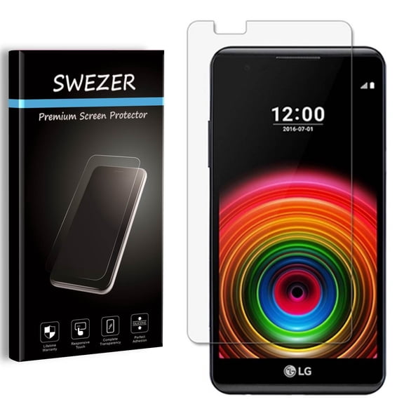 LG X Power [SWEZER] Tempered Glass Screen Protector, Anti-Scratch, Anti-Bubble, Anti-Chip Edge