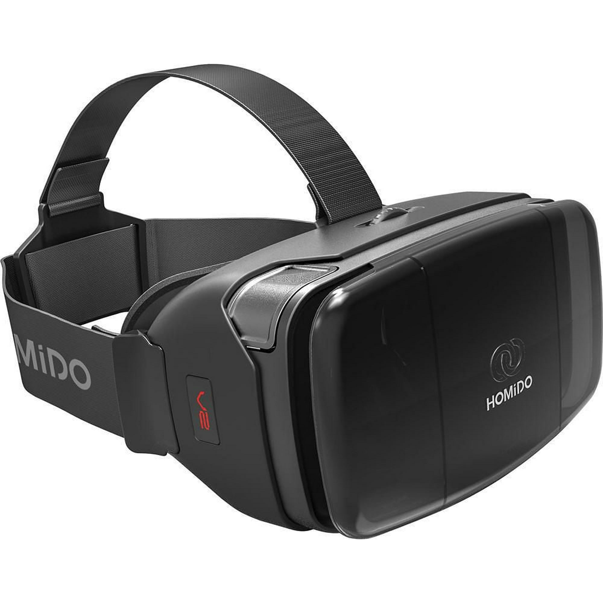 HOMIDO Virtual Reality Headset for Smartphone with Carrying Box (V2), Black