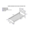 thumbnail image 2 of AFI Warren Solid Wood Twin Bed w/ Footboard in Gray, 2 of 10
