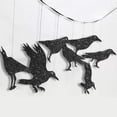thumbnail image 4 of Cheerland Glitter Black Crow Banner Halloween Decorations, 32 Pcs, 16 ft, 4 of 5