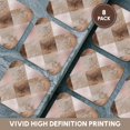 thumbnail image 6 of 3drose, Image of Abstract Trendy Geometrical Copper Marble Rose Gold Square Pattern, Set of 8 Coasters - Soft, 6 of 7