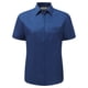 thumbnail image 1 of Russell Collection- Camisa de manga corta de popelín y poliéster/algodón de fácil cuidado para mujer (Azul eléctrico), 1 of 2