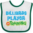 thumbnail image 3 of Inktastic Billiards Player in Training Boys or Girls Baby Bib, 3 of 4