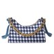 thumbnail image 2 of Retro Plaid Pattern Messenger Tote Bag Mujer PU Cadena Hobo Hobo (Azul) Tmvgtek Para estrenar, 2 of 9