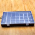 thumbnail image 3 of Transparent Hardware Tool Storage Box Large Capacity Plastic Container with 28 Grids, Jewelry and Earring Organizer for Home, 3 of 8