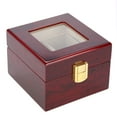 thumbnail image 3 of Watch Box Watch Display Case 2 Grids Wooden Watch Holder Wristwatch Display Case Jewelry Gift Storage Box Organizer, 3 of 8