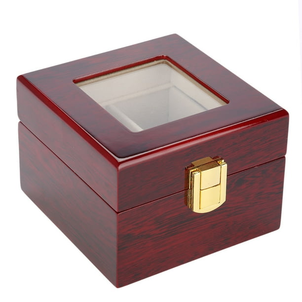 Caja De Reloj Caja De Reloj Con 2 Rejillas Almacenamiento De Joyería Vintage Estuche De Viaje Organizador Para Hombres Y Mujeres Soporte Para Caja De Presentación De Reloj De
