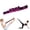 Rose red, variant on Fitness Resistance Bands for Women & Men, 8-Section Adjustable Exercise Bands with Handles for Yoga, Stretching, Glutes Training-Purple