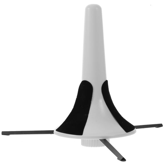 MLINS Trumpet Holder Stand with Detachable Foldable Metal Tripod for Trumpet Wind Instrument Accessories (White)