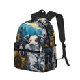 thumbnail image 2 of Picia Sunset Sunflower Dog Large Capacity Backpack Classic Style Backpack Casual Backpack Water-Resistant School Work Travel Outdoor Backpack, 2 of 8