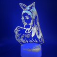 thumbnail image 1 of Singer Ariana Grande Lampe de Chevet Led 3d Colorée pour Chambre d'Enfants, 1 of 2