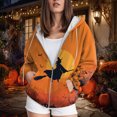 thumbnail image 2 of Towmus Oversize Hoodies for Women Y2K Halloween Sweatshirt Zip Up Jackets Long Sleeve Cardigan Sweater Shirts, 2 of 5