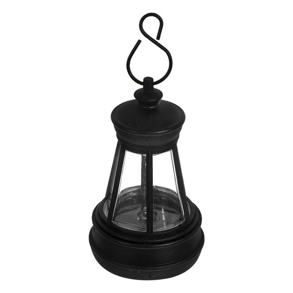 Pawsdot Solar Powered Outdoor Lantern Black Decorative for Garden Party 1Pack