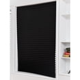 thumbnail image 3 of Blackout Pleated Window Shades Window Blind Blackout Light Block Cordless Black 35, 3 of 7