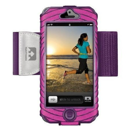 Nathan Sonic Boom Armband For iPhone 5 Pink and Purple 4921NFFP