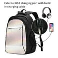 thumbnail image 2 of Wukai Glitter Light Pearl Travel Laptop Backpack: Business Water-Resistant Bag with USB Charging Port, Ideal College Backpack for Men & Women, 2 of 6