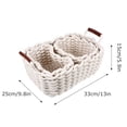 thumbnail image 2 of WRISTBIQUE 3 Pcs 1 Set Storage Organiser Cotton Rope Scandinavian Storage Crate for Parents, 2 of 7