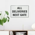 thumbnail image 4 of Tin Sign All Deliveries Next Gate Retro Tin Sign Warning Metal Sign Vintage Sign Wall Decor for Home Farm Bar Coffee Shop Club Decoration 8x12 Inch, 4 of 7