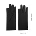 thumbnail image 4 of Unique Bargains 1 Pair Anti-slip Sun Protection Half finger Manicure Gloves Black, 4 of 6