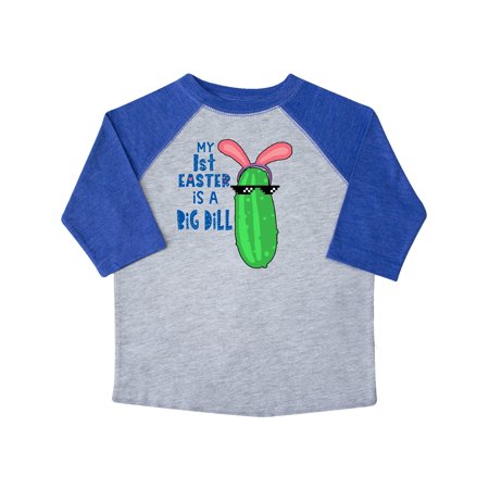 

Inktastic My 1st Easter is a Big Dill Pickle in Pink Bunny Ears Gift Toddler Boy or Toddler Girl T-Shirt