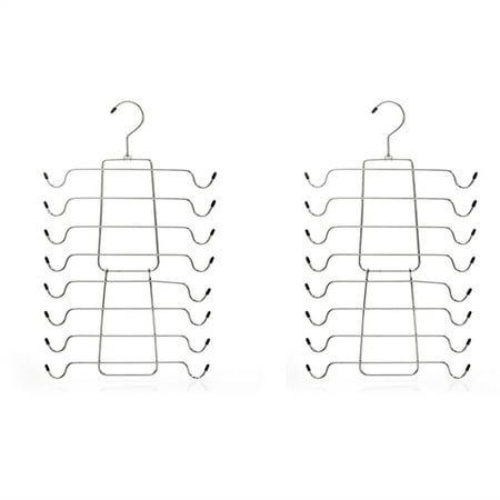 

2Pcs Space Saving Hangers Closet Organizer for Tank Top Bra Pajamas Strappy Dress Bathing Suit Hangers for Clothes A