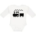 thumbnail image 3 of Inktastic Valentines Day Heart Choo Choo Train Boys Long Sleeve Baby Bodysuit, 3 of 5