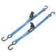 thumbnail image 1 of Correas de sujeción para transom de remolque de barco 1"x3.3', correas ajustables de trinquete de 1763lbs con gancho en S, azul, 1 of 7