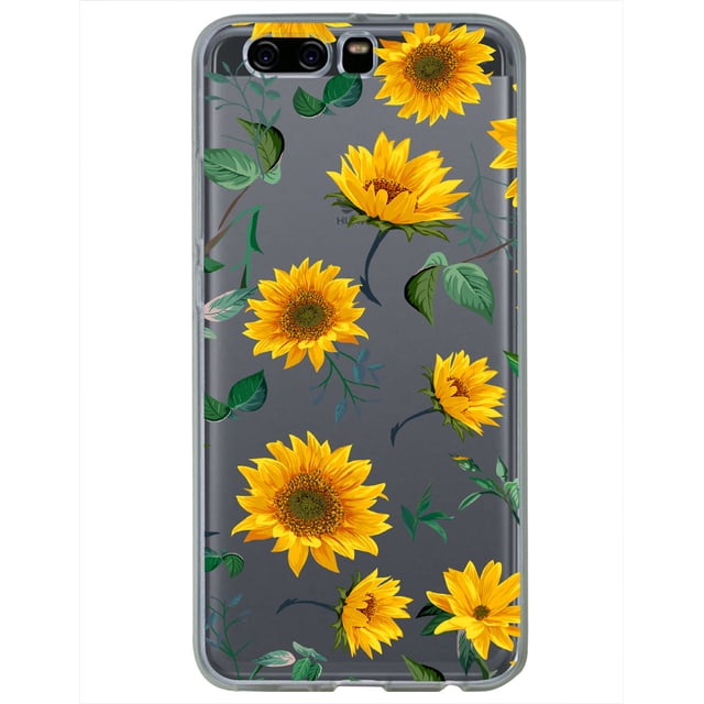 Funda para Huawei P10 Plus con diseño de Flores Girasoles InstaCase Colección Floral