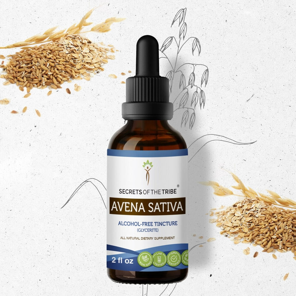 Avena Sativa Tincture AlcoholFREE Extract, Organic Avena Sativa Dried