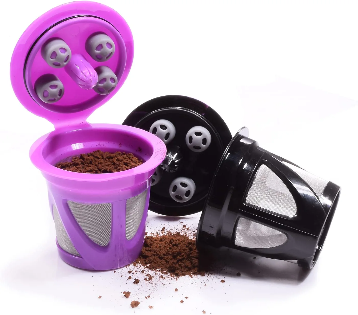 Reusable K Cups for Ninja Dual Brew Coffee Maker, Reusable K Pod with Clean  Brush, Permanent K Cups Filters Coffee - AliExpress