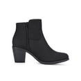 thumbnail image 3 of BLISSFUL STEP Valentine's Women' Shoes Round Toe Stacked Block Heel Zipper Ankle Boots Black 7, 3 of 7
