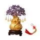 thumbnail image 3 of Árbol del dinero Feng Shui, adornos de monedas, soporte decorativo de bonsái chino para mesa M Púrpura, 3 of 8